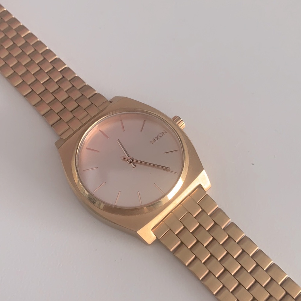 Nixon Time Teller Watch Rose Gold *Needs Battery*